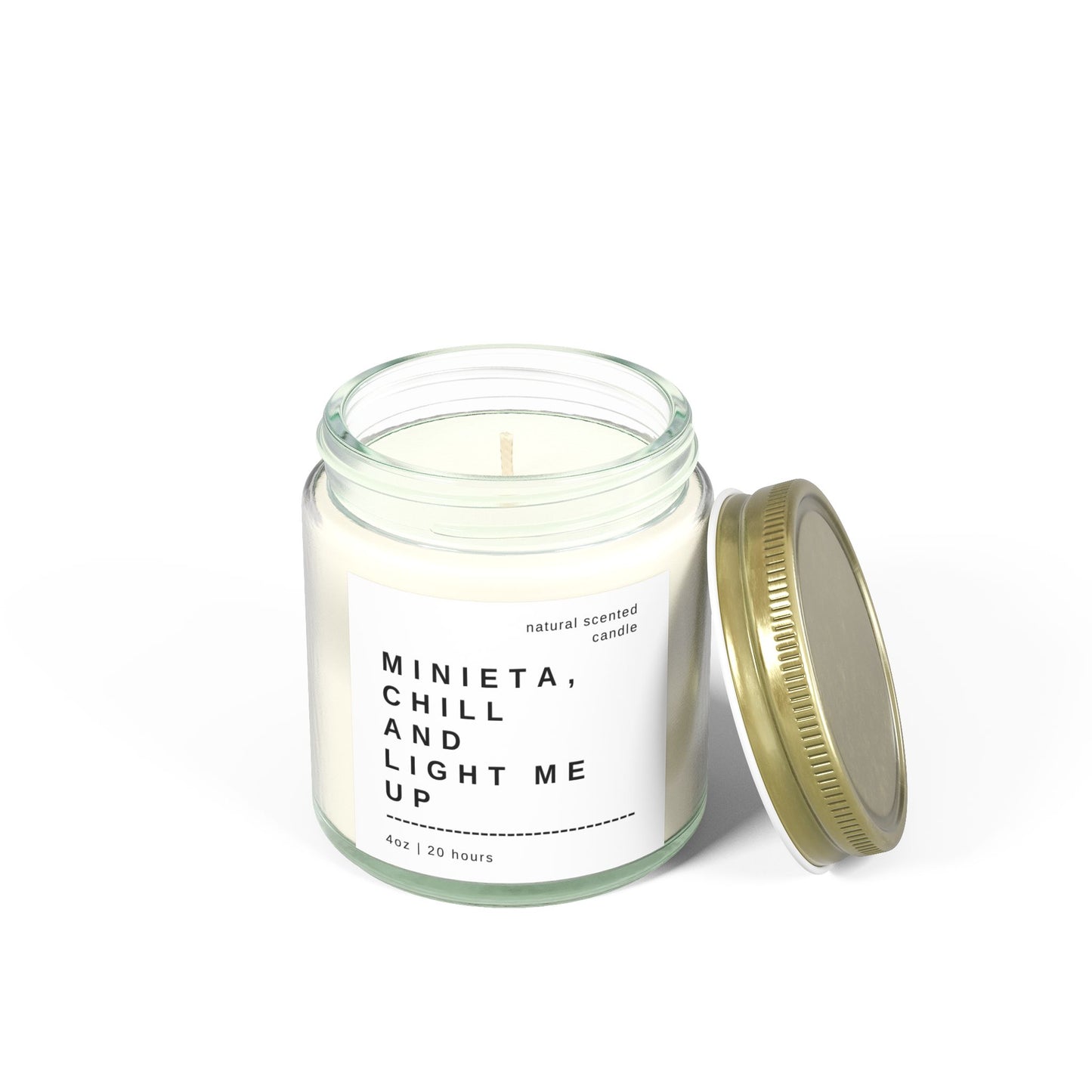 "Minieta, Chill and Light Me Up" Scented Candle