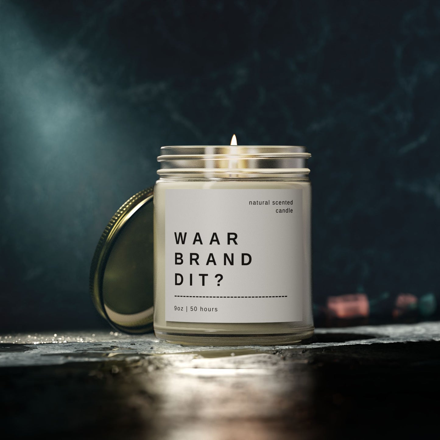 "Waar Brand Dit?" Scented Candle